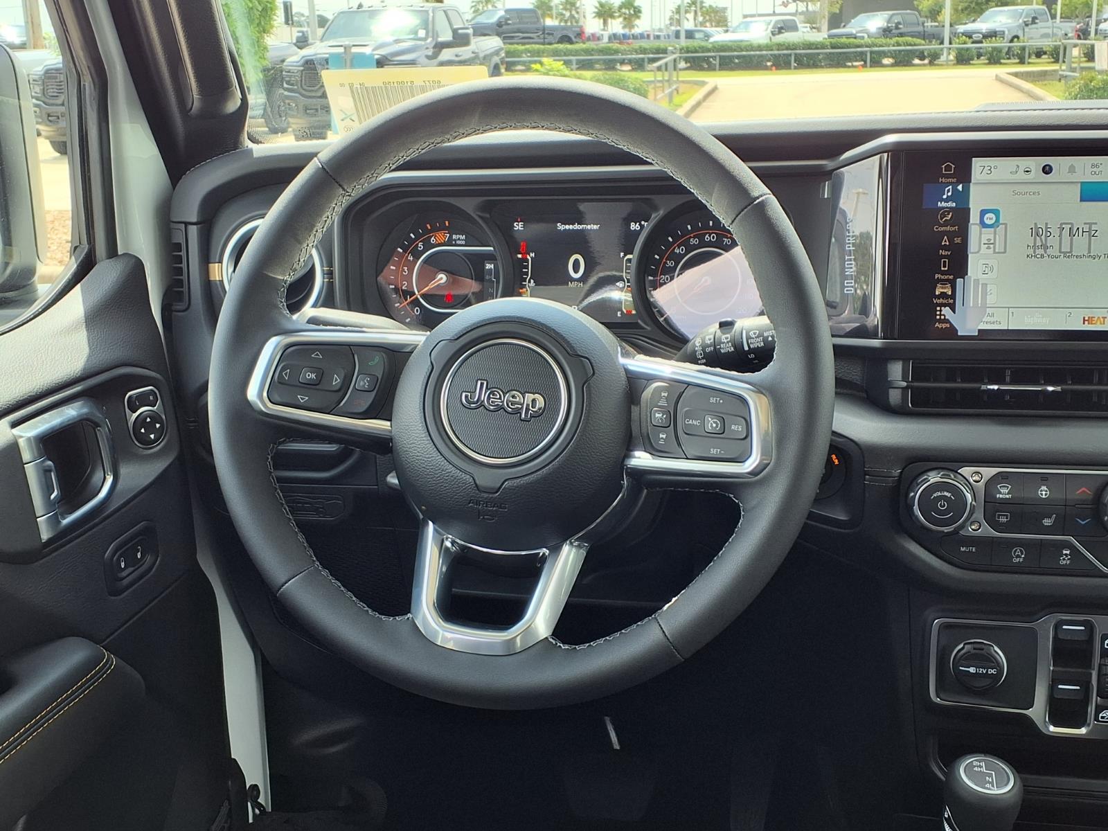 2026 Jeep Wrangler Sahara White at League City CDJR