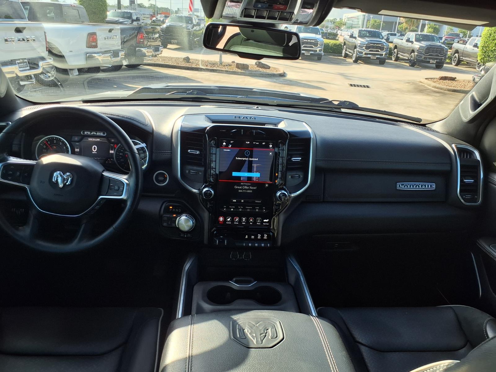 2020 RAM 1500 Laramie Ivory White Tri-Coat Pearlcoat at League City CDJR
