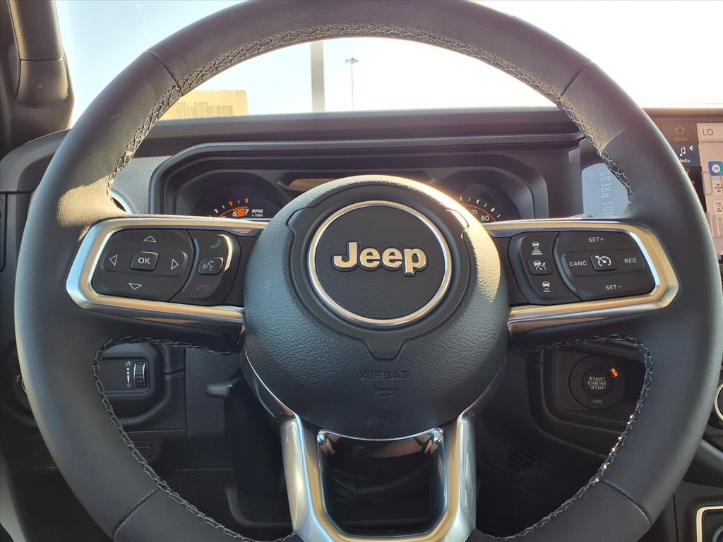 2025 Jeep Wrangler Sahara Bright White Clearcoat at League City CDJR