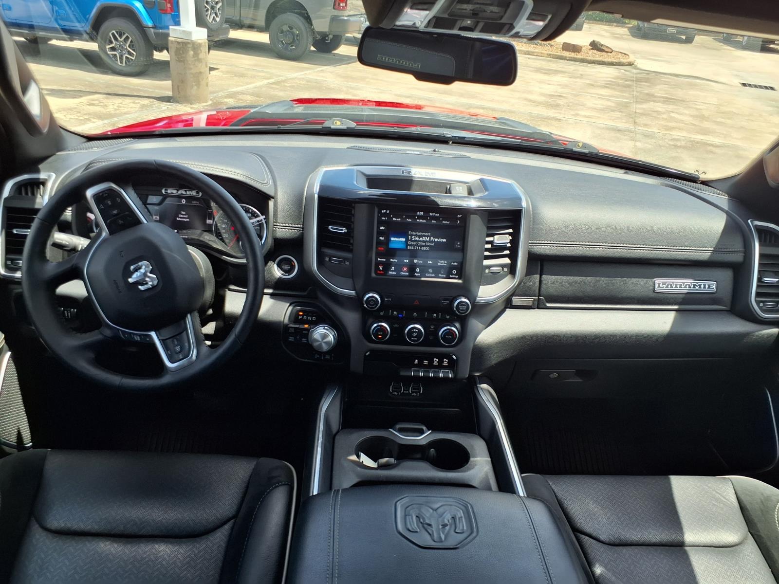 2020 RAM 1500 Laramie Flame Red Clearcoat at League City CDJR
