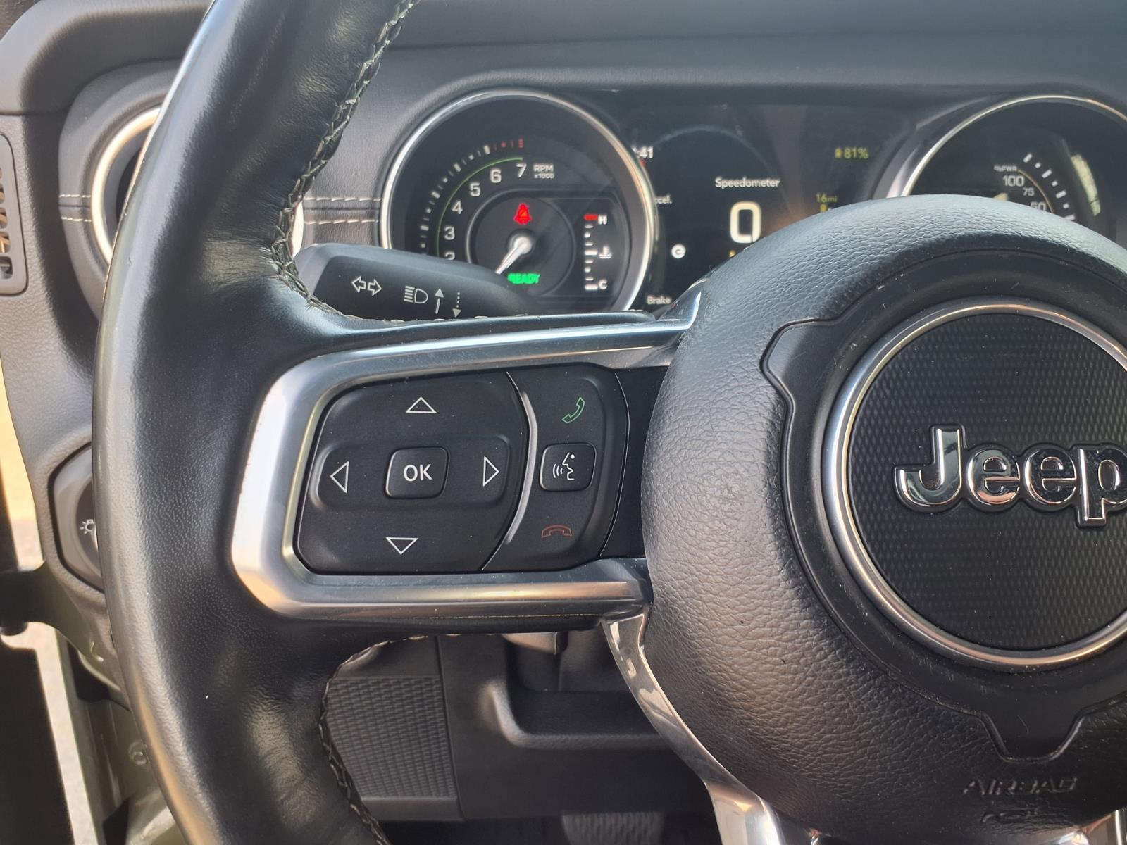 2021 Jeep Wrangler Unlimited Sahara 4xe Sarge Green Clearcoat at League City CDJR