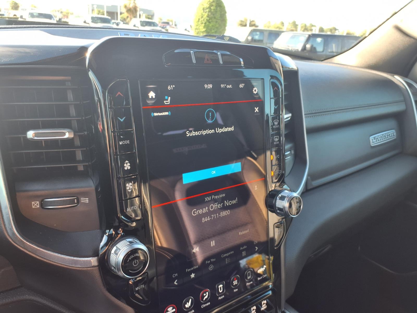 2020 RAM 1500 Laramie Ivory White Tri-Coat Pearlcoat at League City CDJR