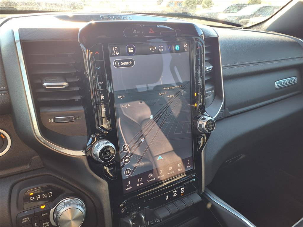 2025 RAM 1500 Laramie Diamond Black Crystal Pearlcoat at League City CDJR