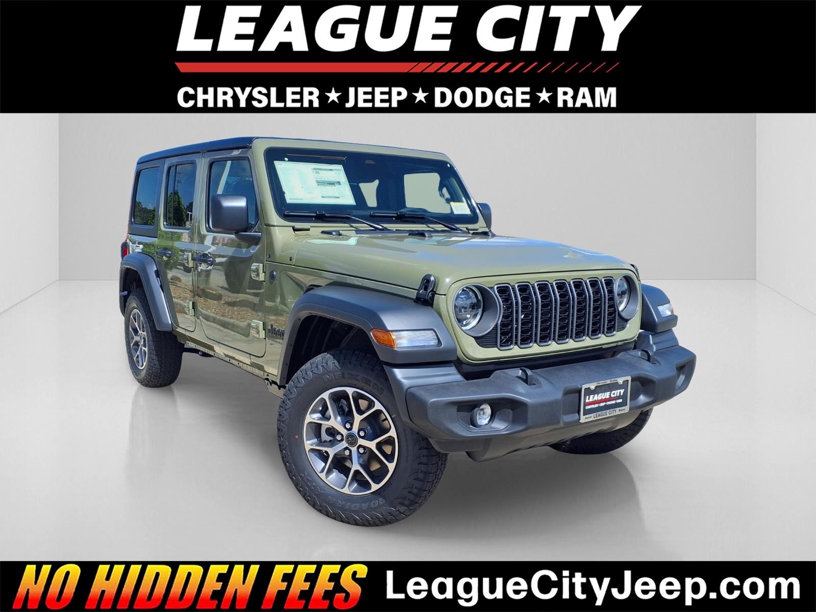 2026 Jeep Wrangler Sport Green at League City CDJR