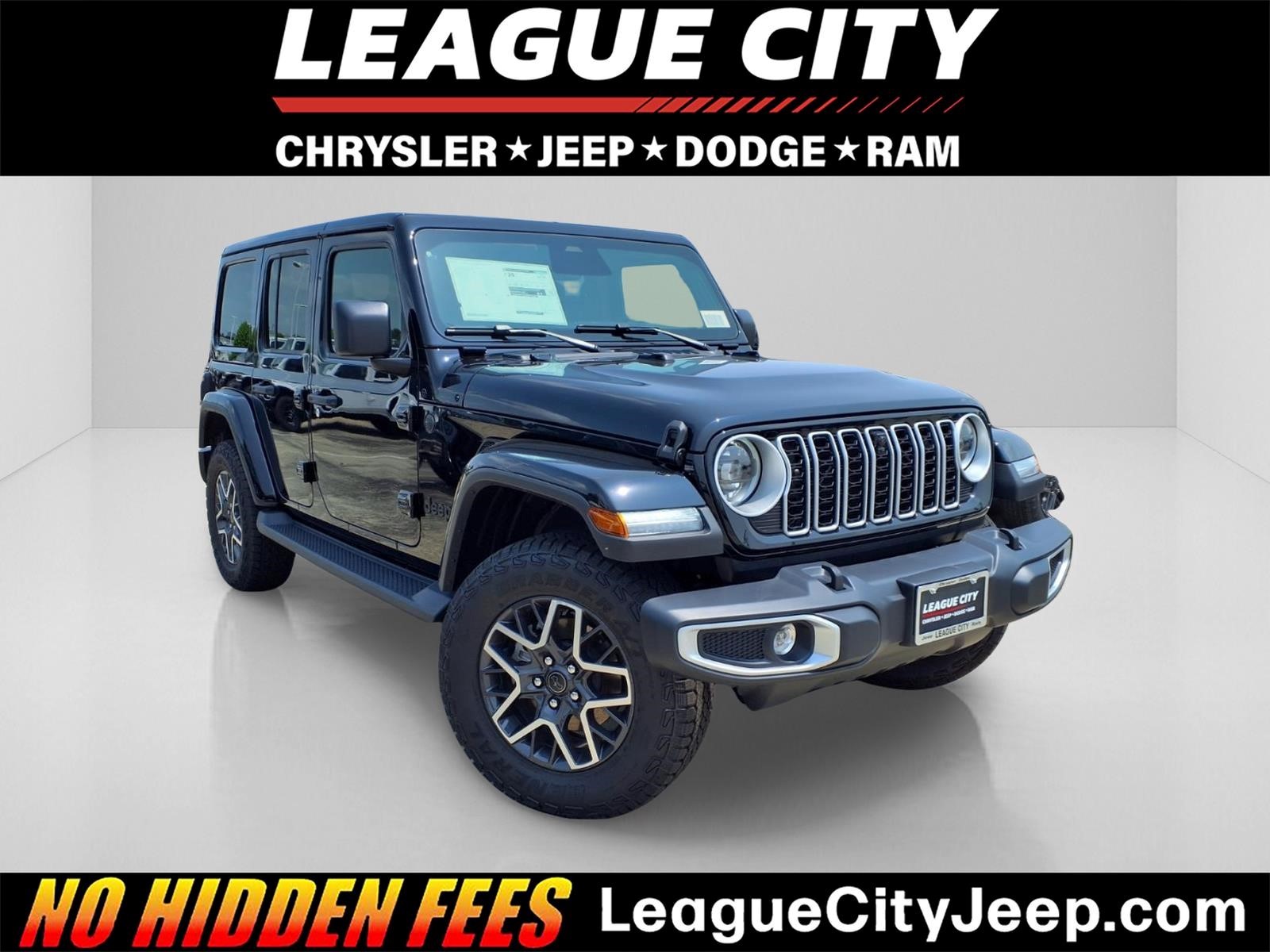 2026 Jeep Wrangler Sahara Black at League City CDJR
