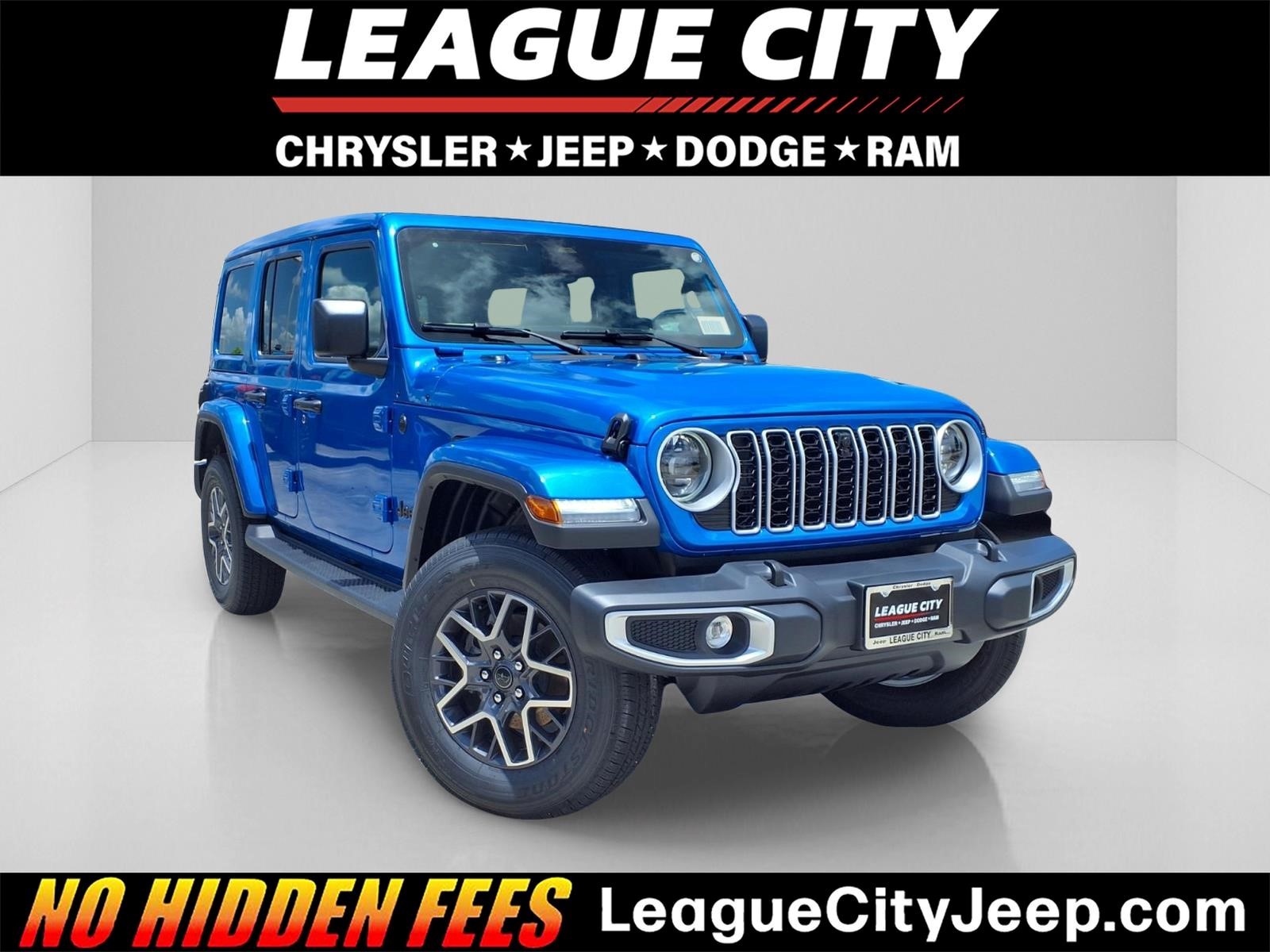 2026 Jeep Wrangler Sahara Blue at League City CDJR