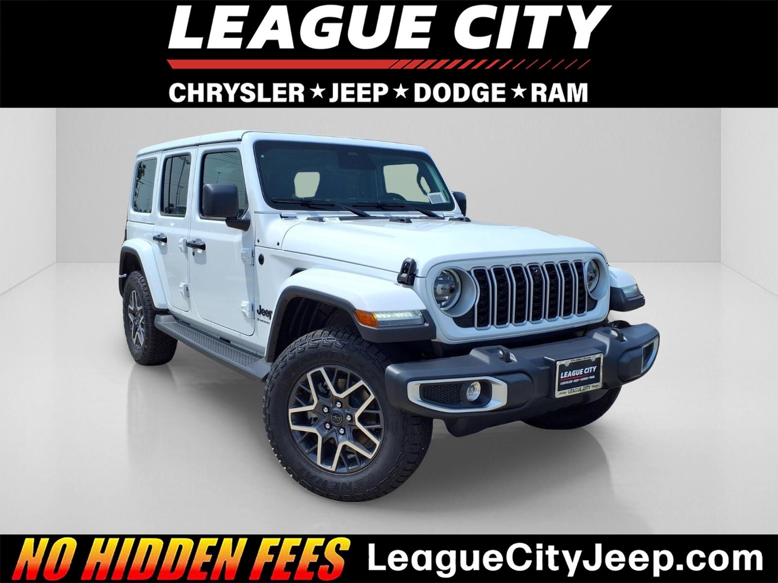 2026 Jeep Wrangler Sahara White at League City CDJR