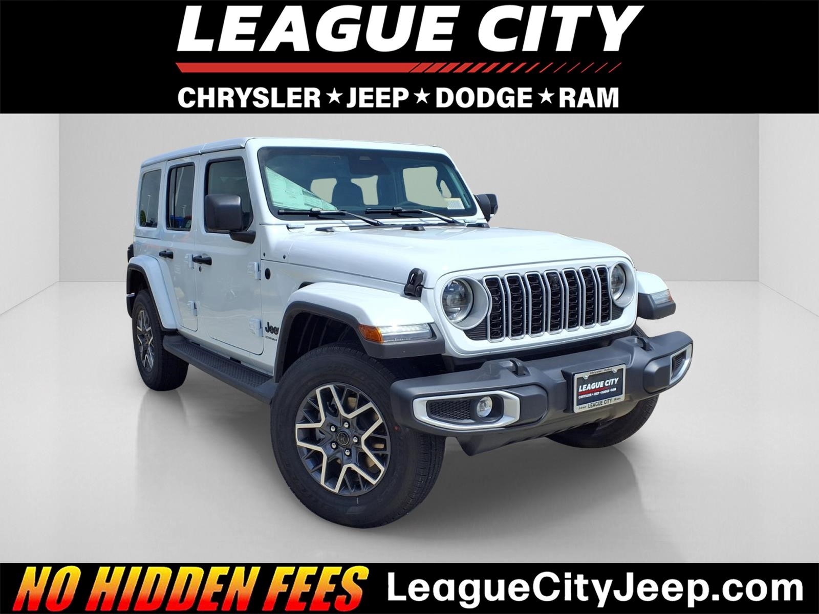 2026 Jeep Wrangler Sahara White at League City CDJR