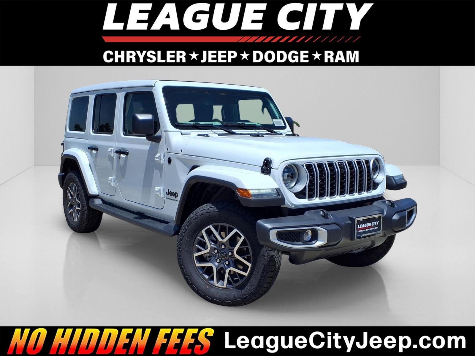 2026 Jeep Wrangler Sahara White at League City CDJR