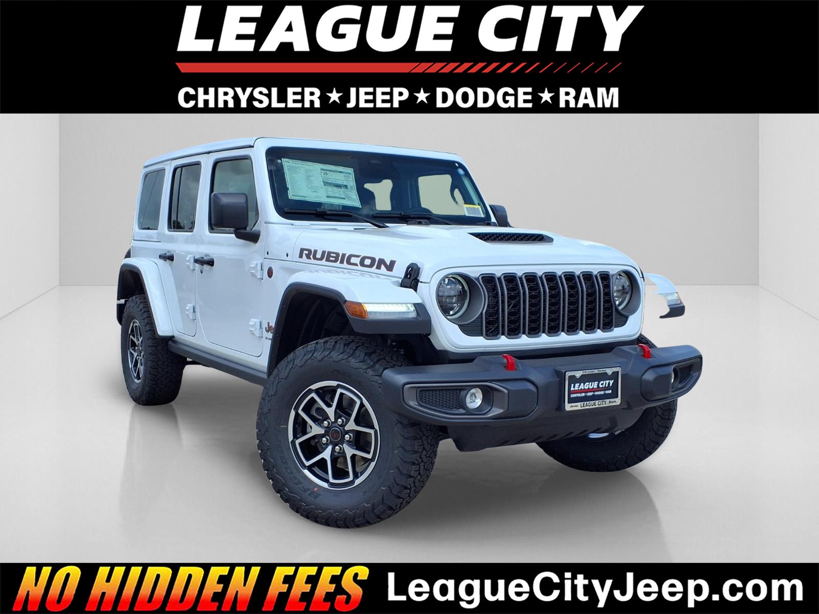 2026 Jeep Wrangler Rubicon White at League City CDJR