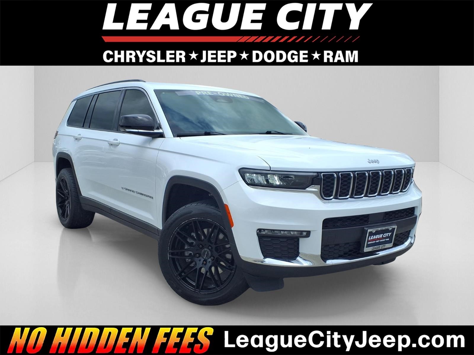 2025 Jeep Grand Cherokee L Limited Bright White Clearcoat at League City CDJR