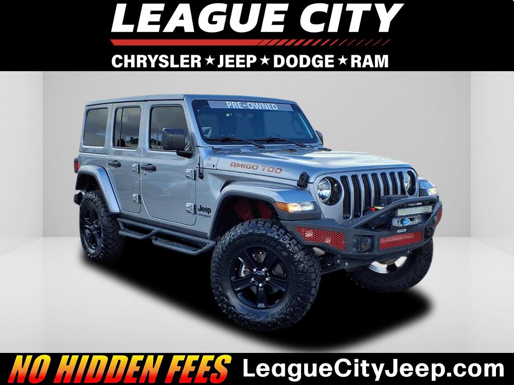 2020 Jeep Wrangler Unlimited Unlimited Sahara Billet Silver Metallic Clearcoat at League City CDJR