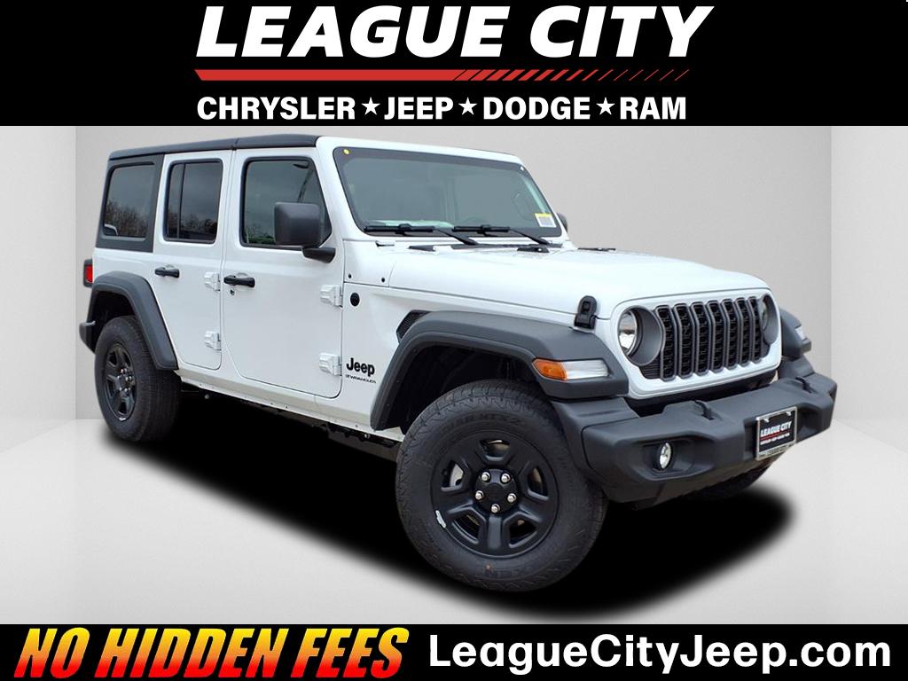 2026 Jeep Wrangler Sport Bright White Clearcoat at League City CDJR