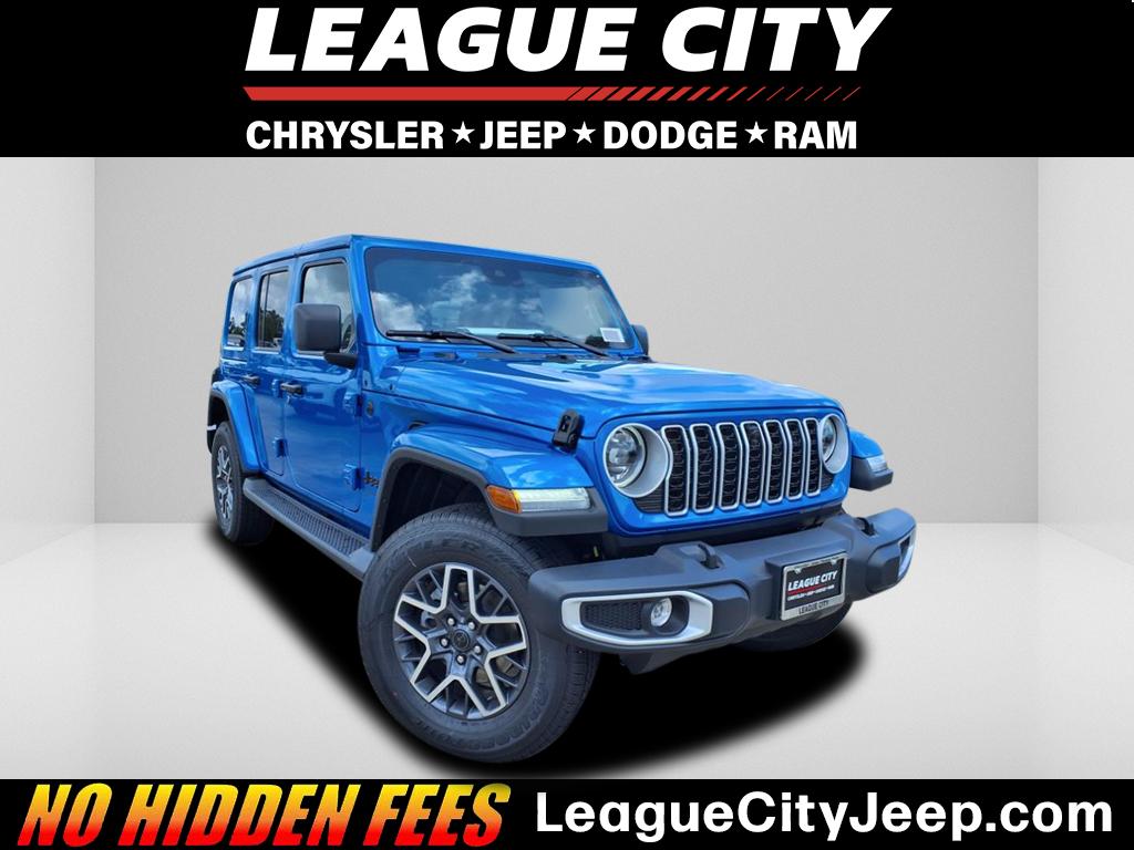2025 Jeep Wrangler Sahara Hydro Blue Pearl at League City CDJR