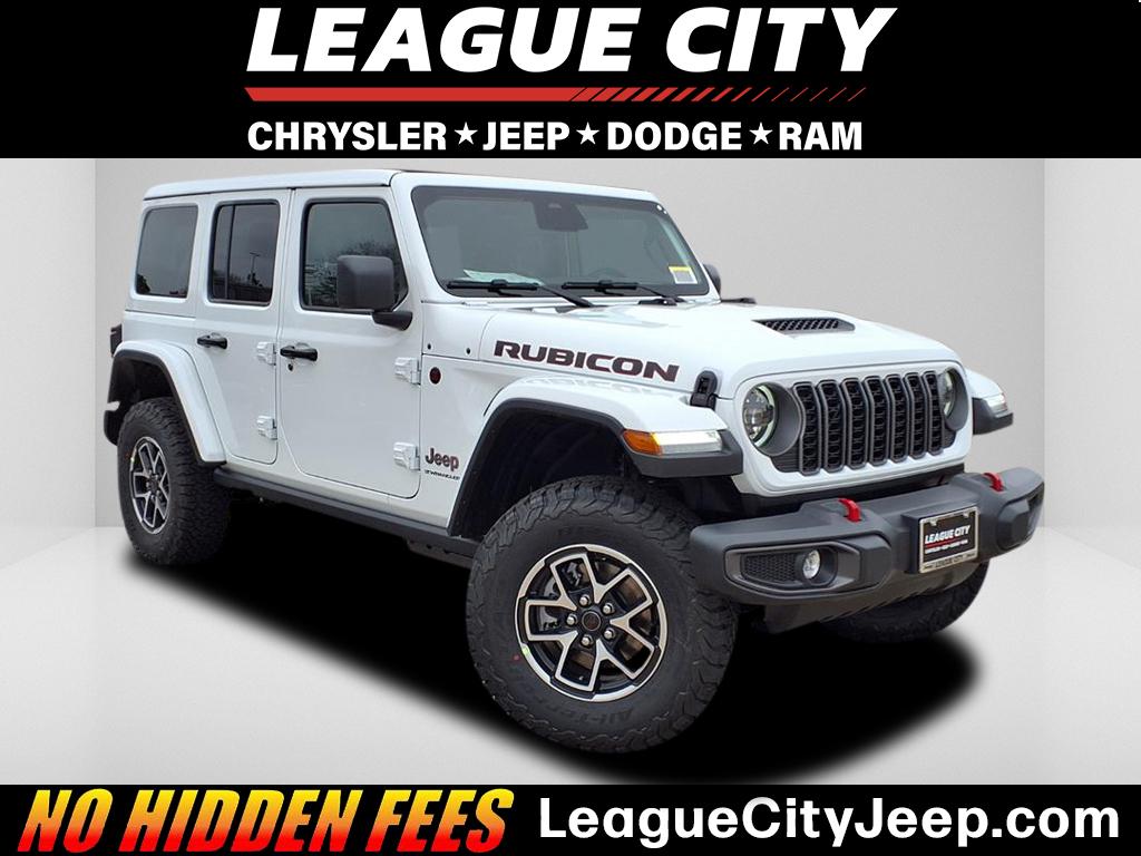 2026 Jeep Wrangler Rubicon Bright White Clearcoat at League City CDJR