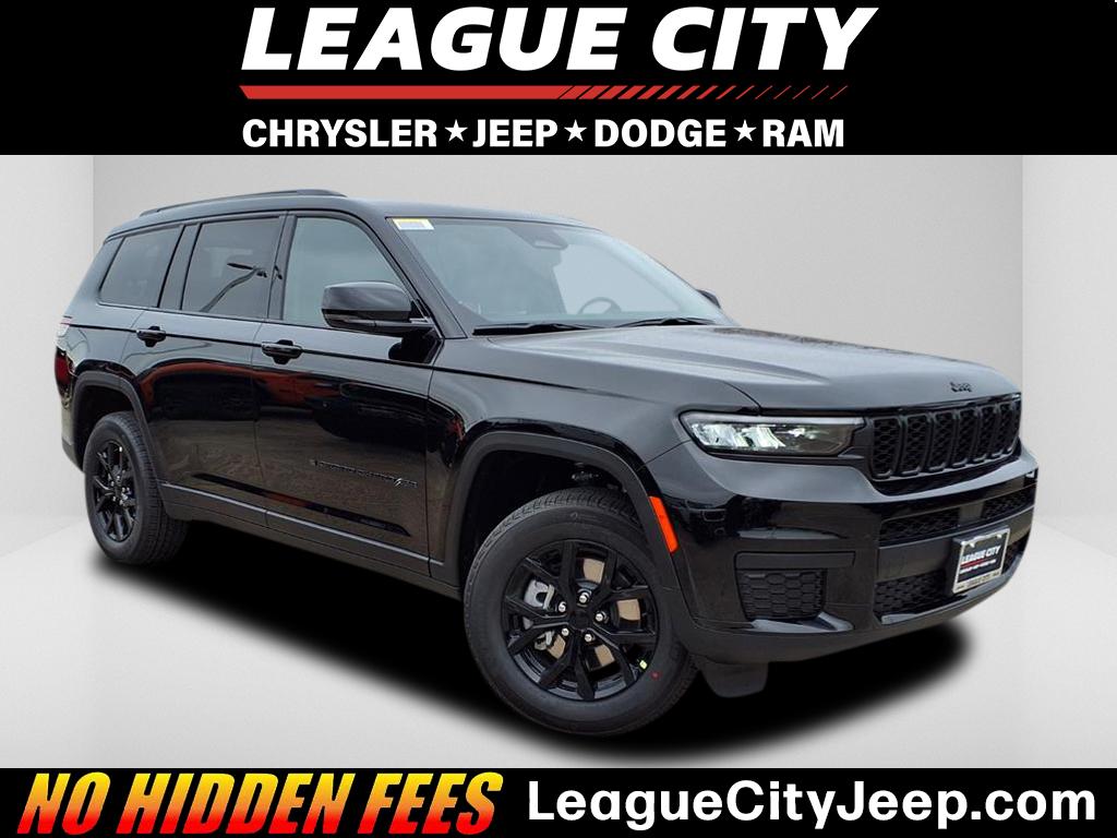 2025 Jeep Grand Cherokee L Altitude X Diamond Black Crystal Pearl Coat at League City CDJR