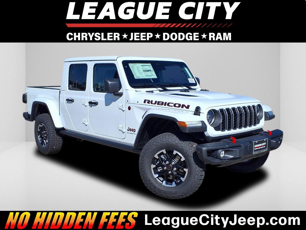 2026 Jeep Gladiator Rubicon Bright White Clearcoat at League City CDJR