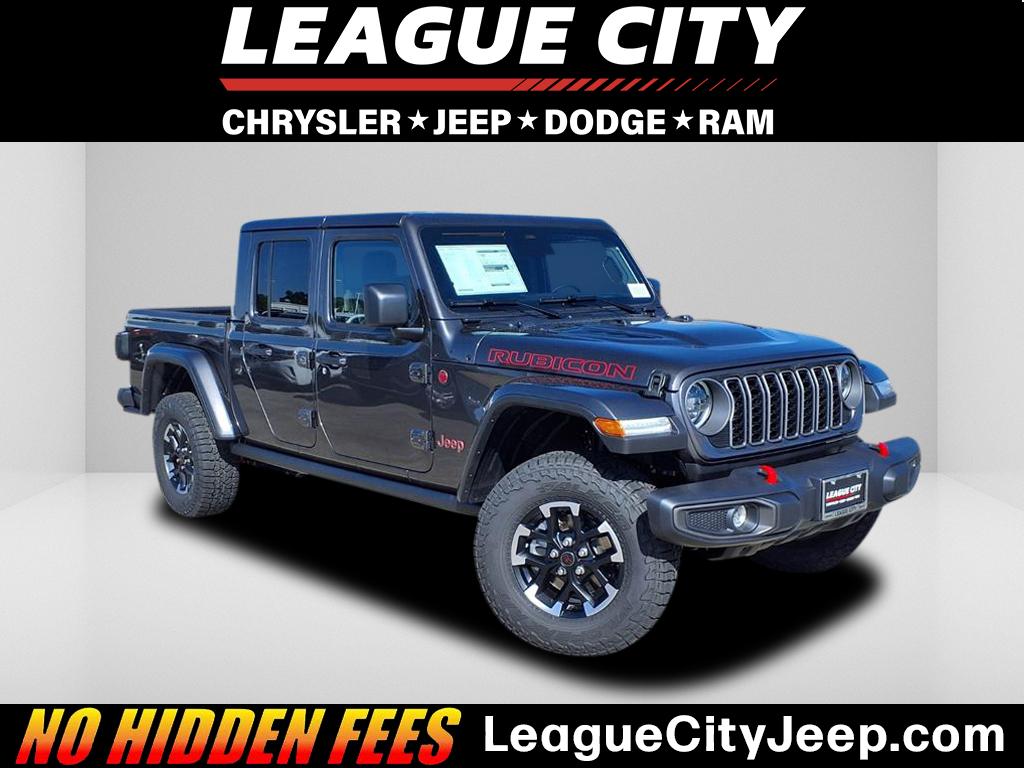 2026 Jeep Gladiator Rubicon Granite Crystal Clearcoat Metallic at League City CDJR