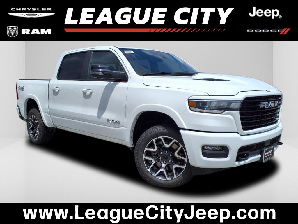 2026 RAM 1500 Laramie Bright White Clearcoat at League City CDJR