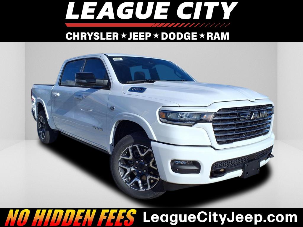 2026 RAM 1500 Laramie Bright White Clearcoat at League City CDJR