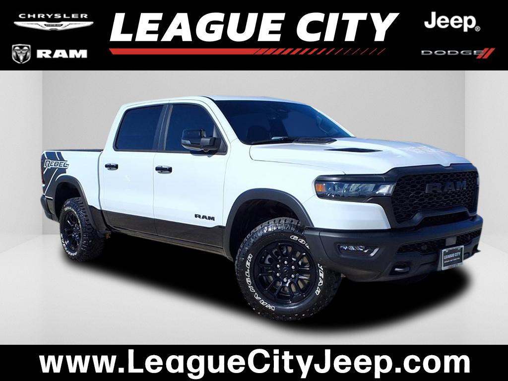 2026 RAM 1500 Rebel Bright White Clearcoat at League City CDJR
