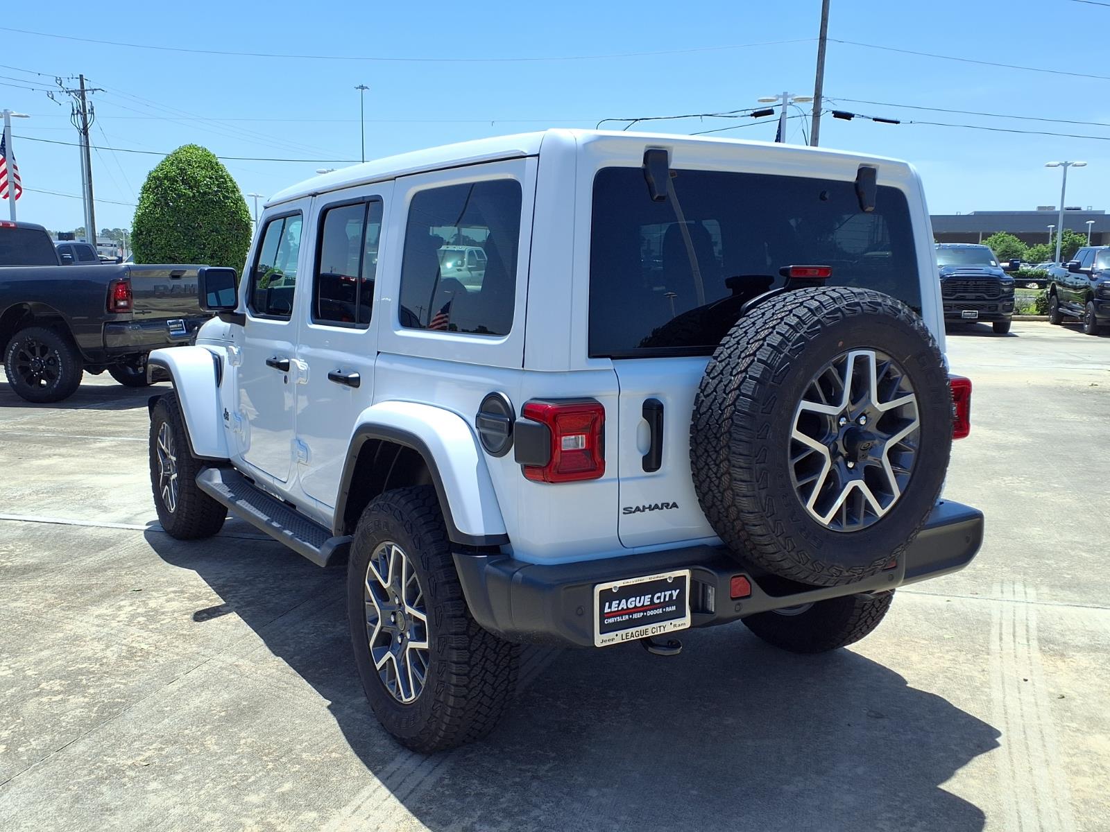 2026 Jeep Wrangler Sahara White at League City CDJR