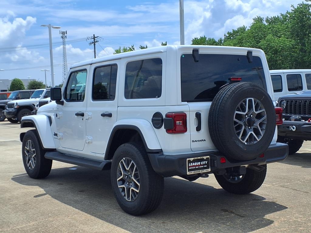 2025 Jeep Wrangler Sahara Bright White Clearcoat at League City CDJR