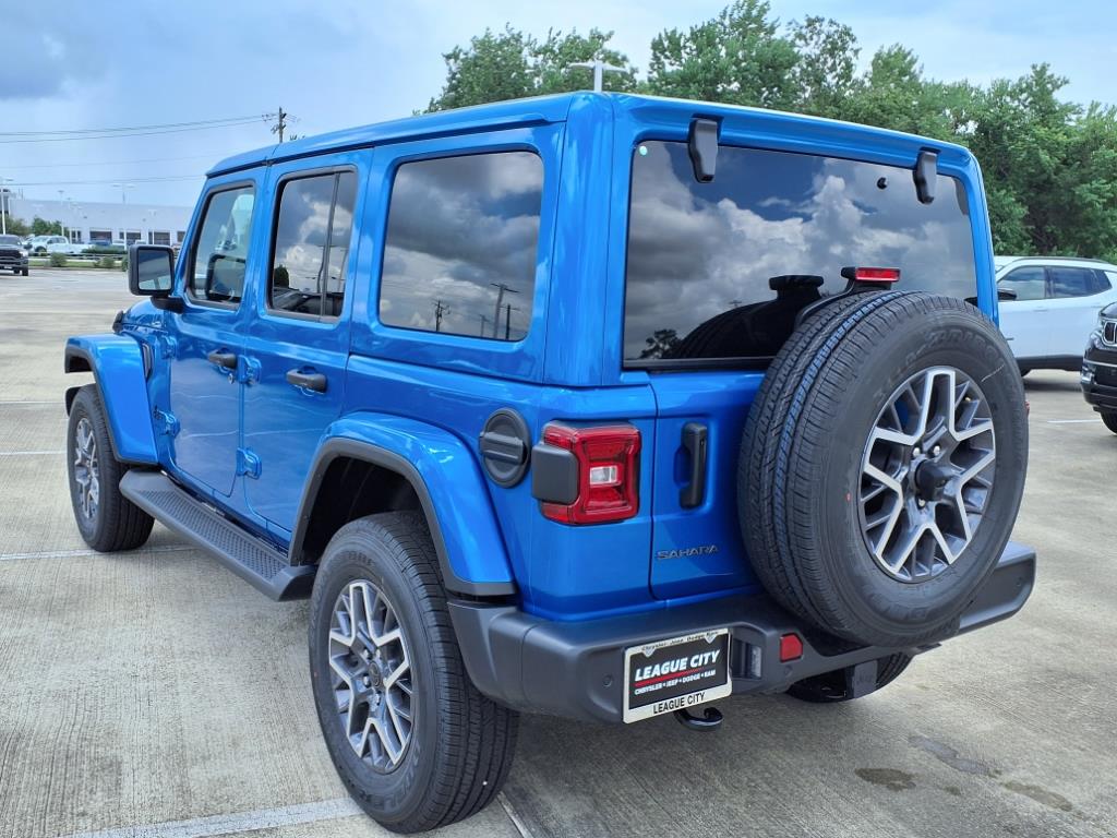 2025 Jeep Wrangler Sahara Hydro Blue Pearl at League City CDJR