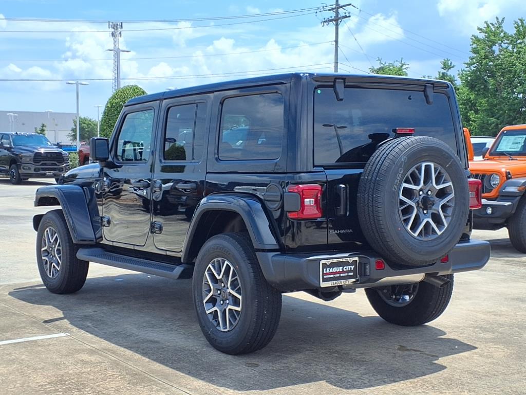 2025 Jeep Wrangler Sahara Black Clearcoat at League City CDJR