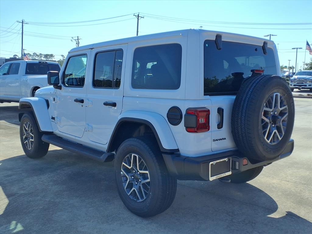 2025 Jeep Wrangler Sahara Bright White Clearcoat at League City CDJR