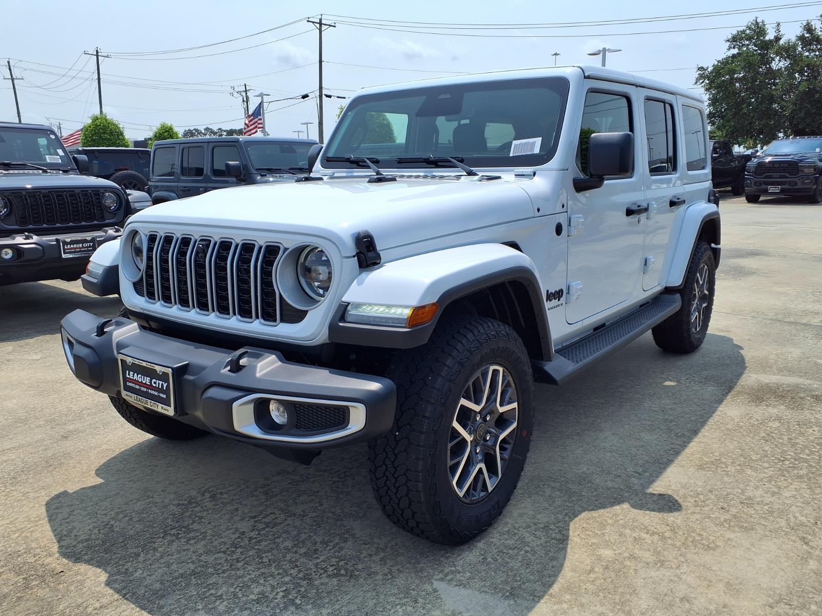 2026 Jeep Wrangler Sahara White at League City CDJR