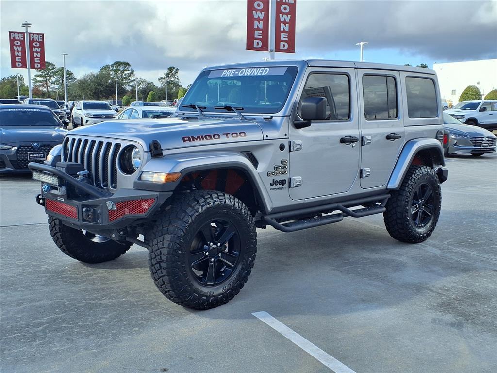 2020 Jeep Wrangler Unlimited Unlimited Sahara Billet Silver Metallic Clearcoat at League City CDJR