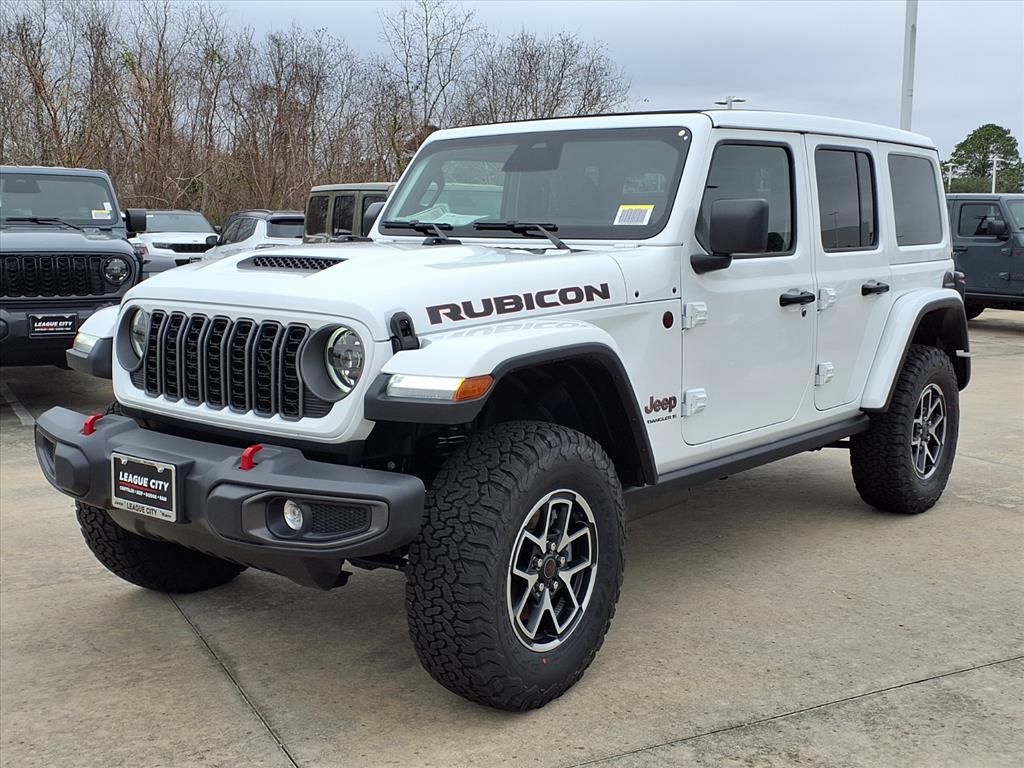 2026 Jeep Wrangler Rubicon Bright White Clearcoat at League City CDJR