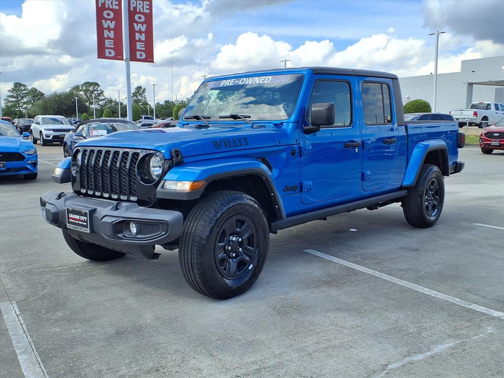 2021 Jeep Gladiator Willys Hydro Blue Pearlcoat at League City CDJR