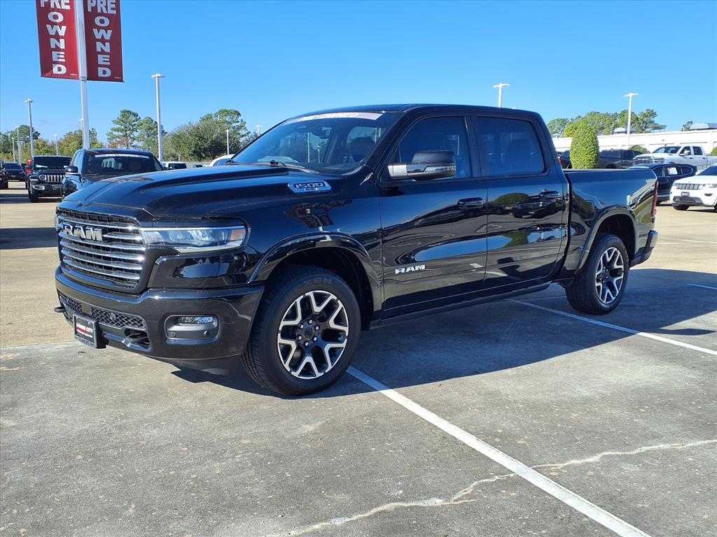 2025 RAM 1500 Laramie Diamond Black Crystal Pearlcoat at League City CDJR