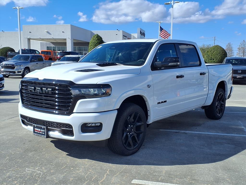2026 RAM 1500 Laramie Bright White Clearcoat at League City CDJR