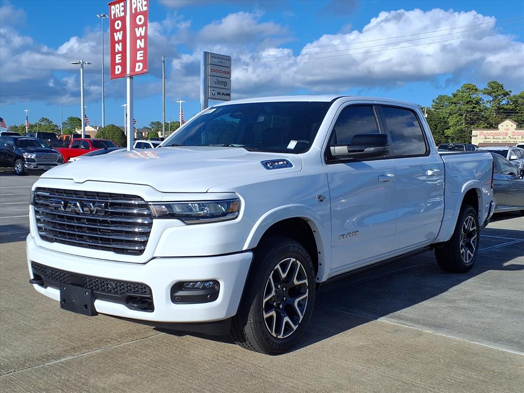 2026 RAM 1500 Laramie Bright White Clearcoat at League City CDJR