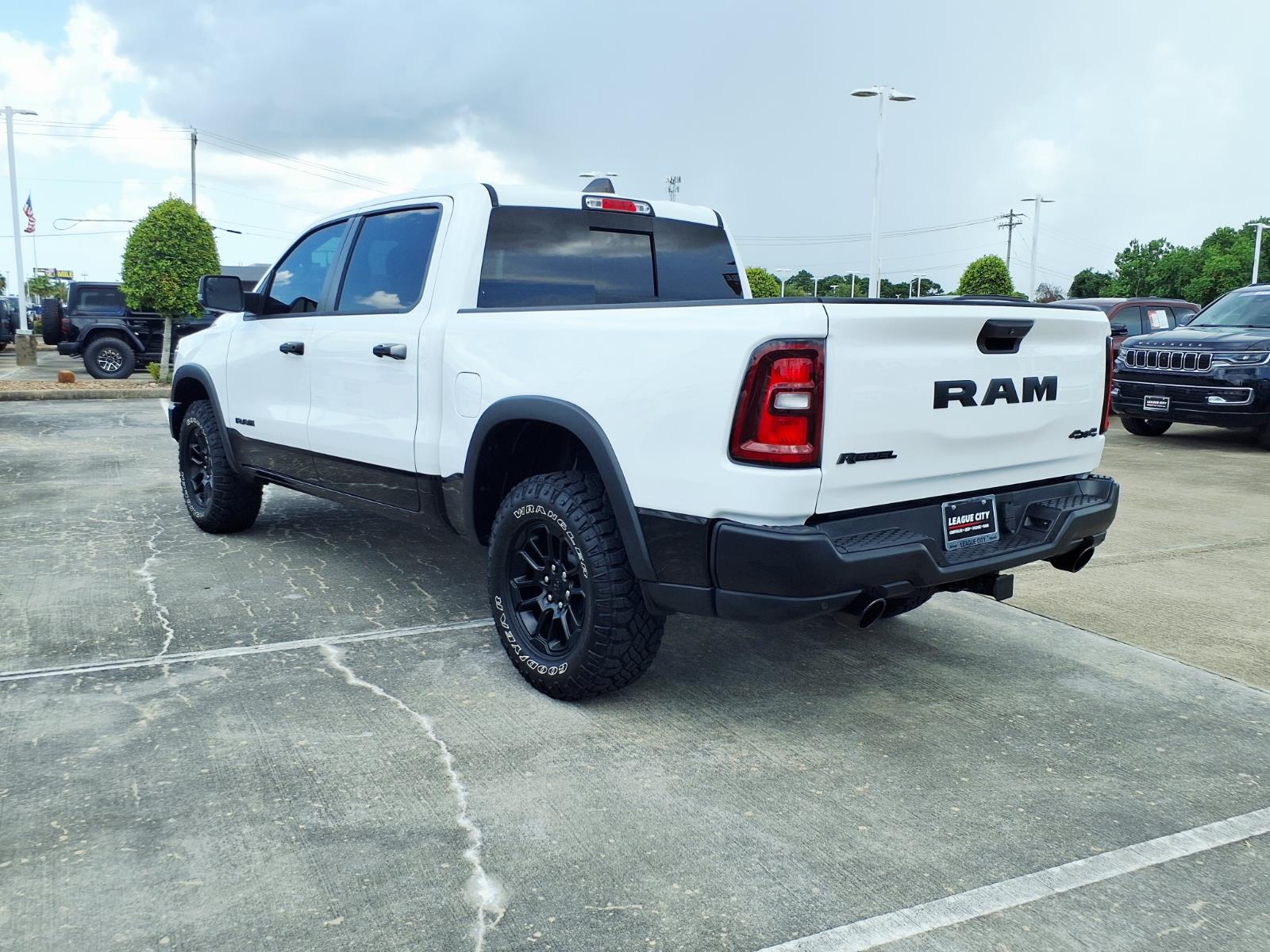 2025 RAM 1500 Rebel Bright White Clearcoat at League City CDJR