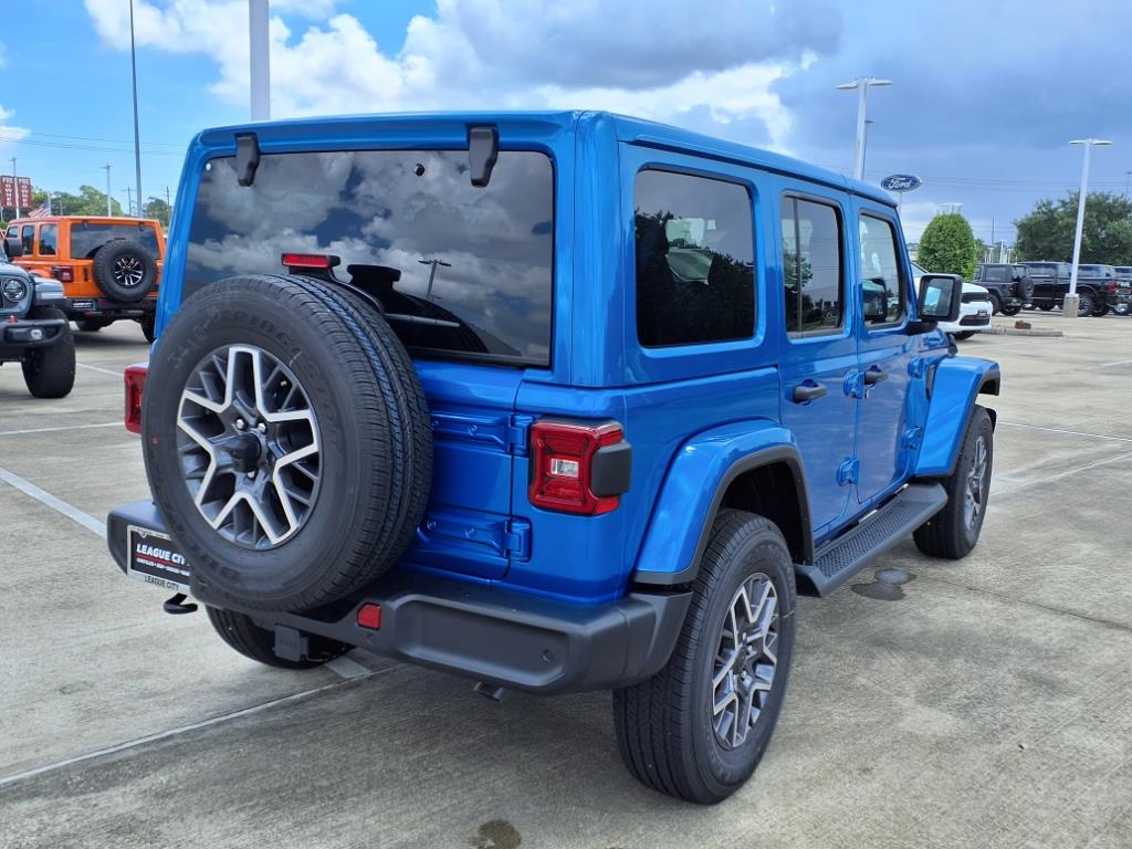 2025 Jeep Wrangler Sahara Hydro Blue Pearl at League City CDJR