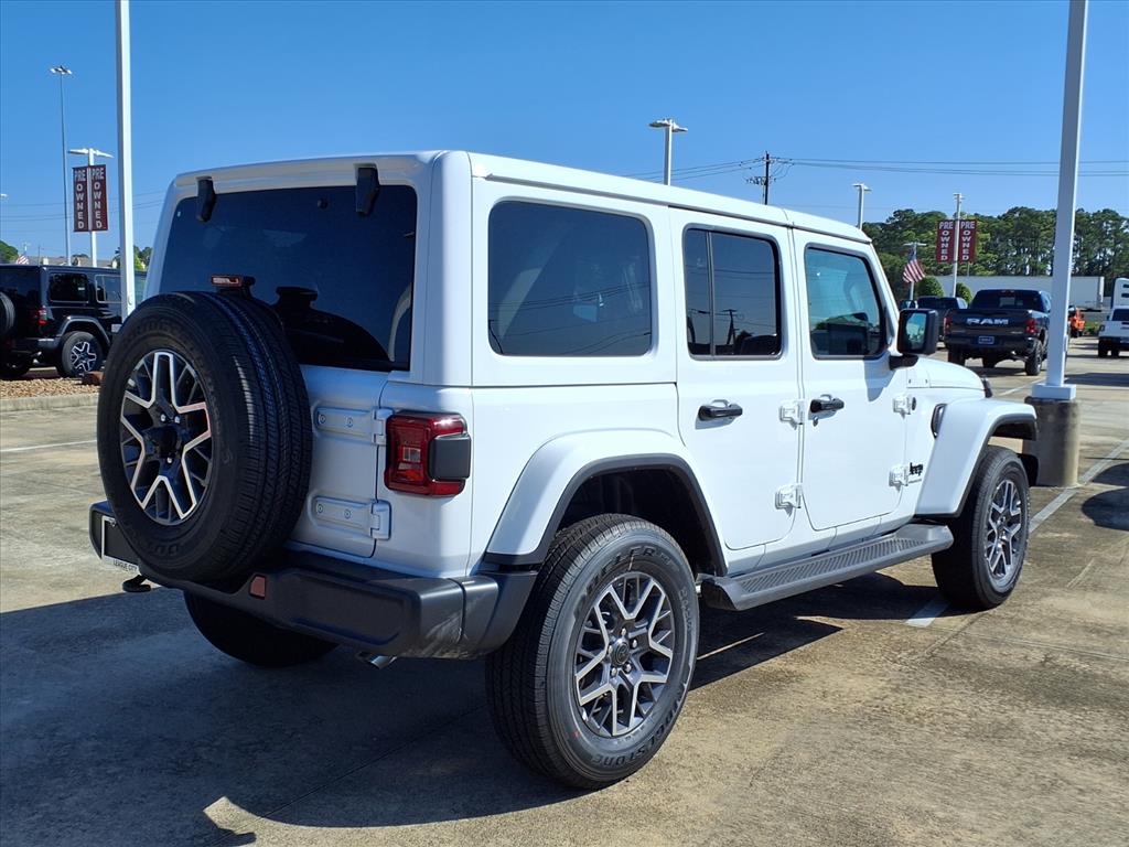 2025 Jeep Wrangler Sahara Bright White Clearcoat at League City CDJR