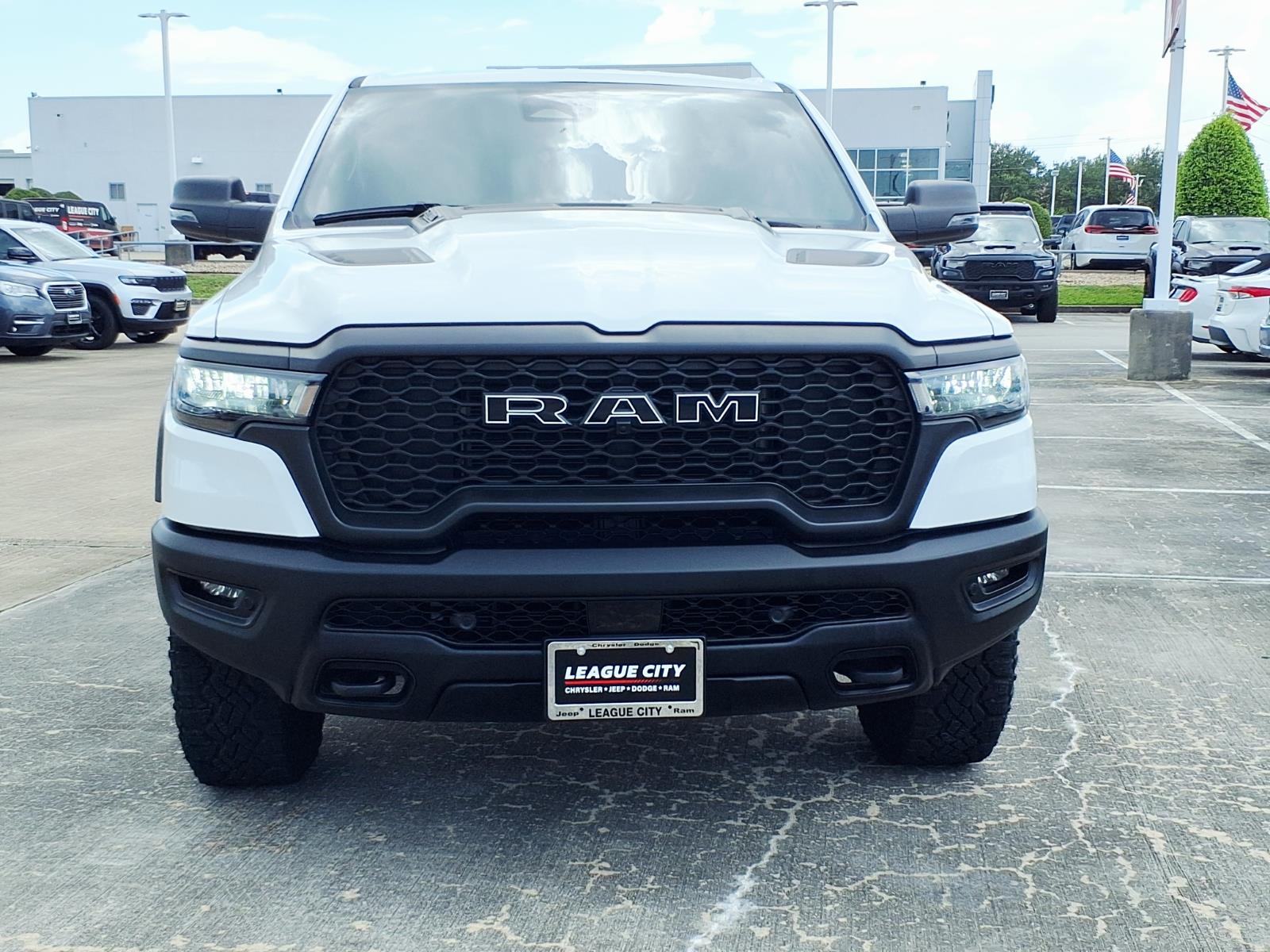 2025 RAM 1500 Rebel Bright White Clearcoat at League City CDJR