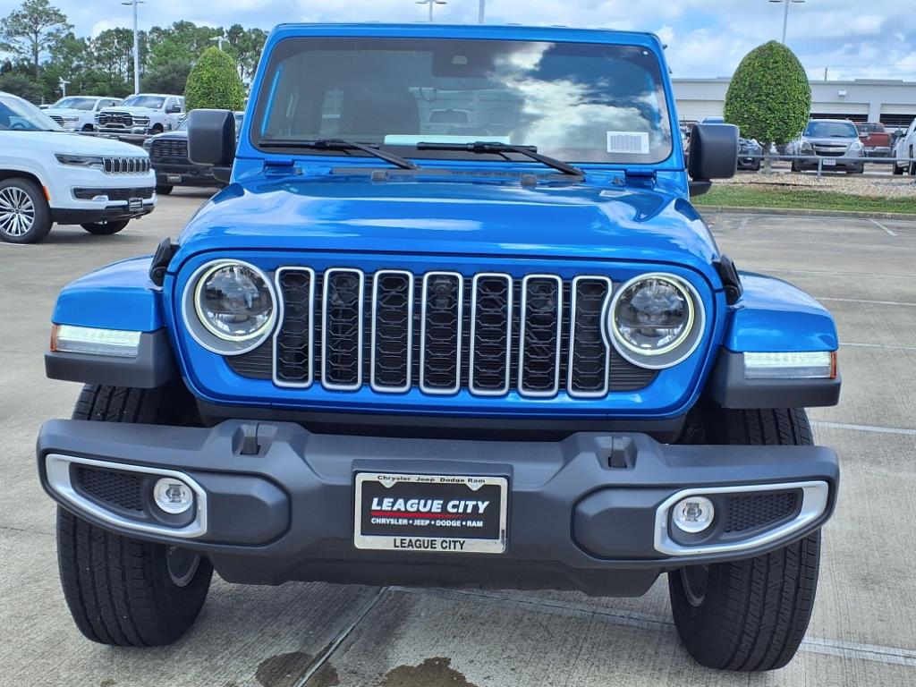 2025 Jeep Wrangler Sahara Hydro Blue Pearl at League City CDJR