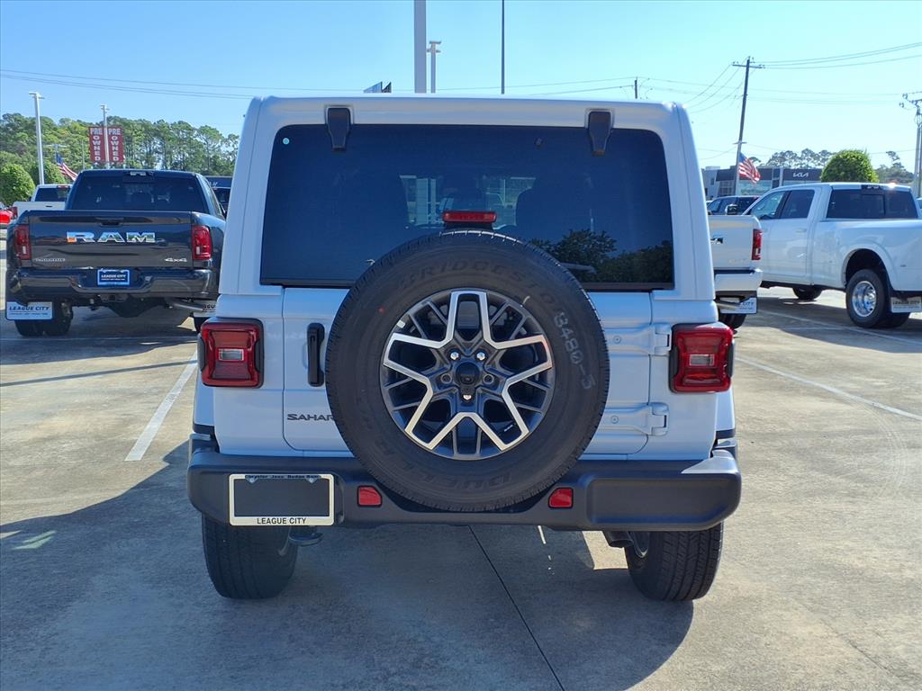 2025 Jeep Wrangler Sahara Bright White Clearcoat at League City CDJR