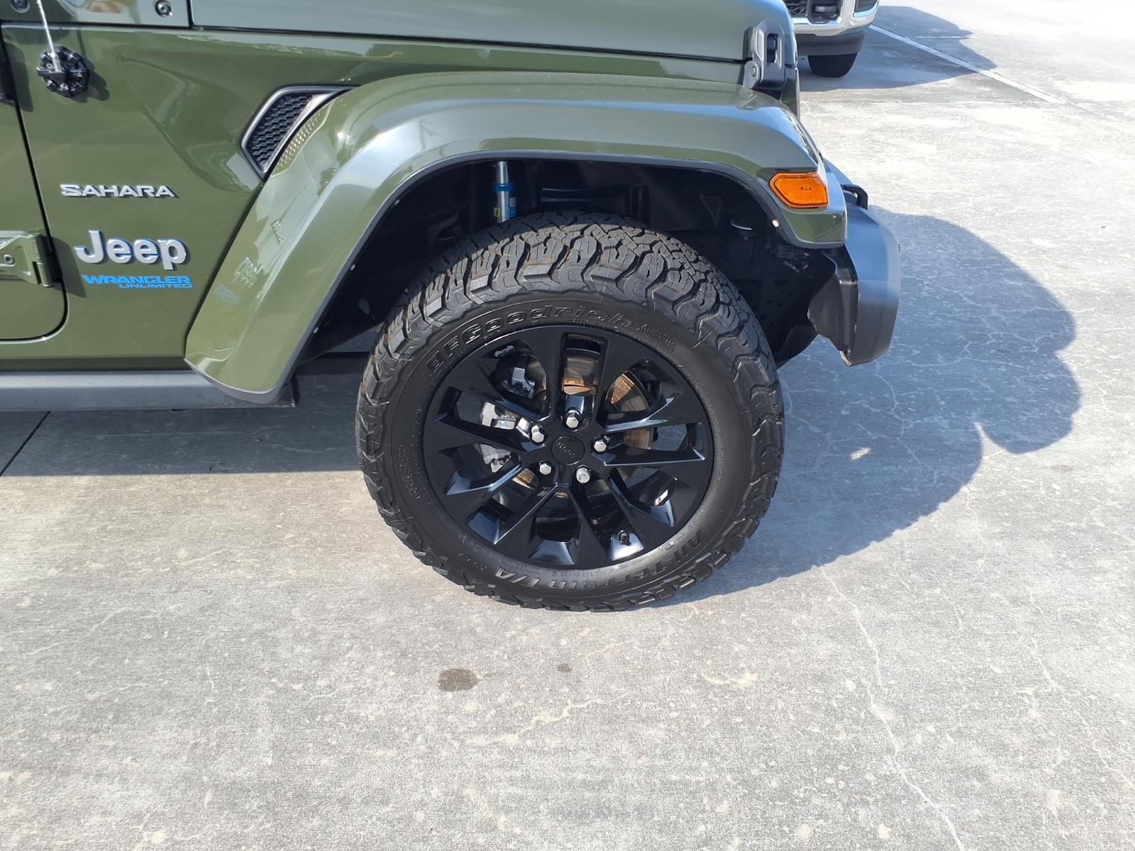2021 Jeep Wrangler Unlimited Sahara 4xe Sarge Green Clearcoat at League City CDJR