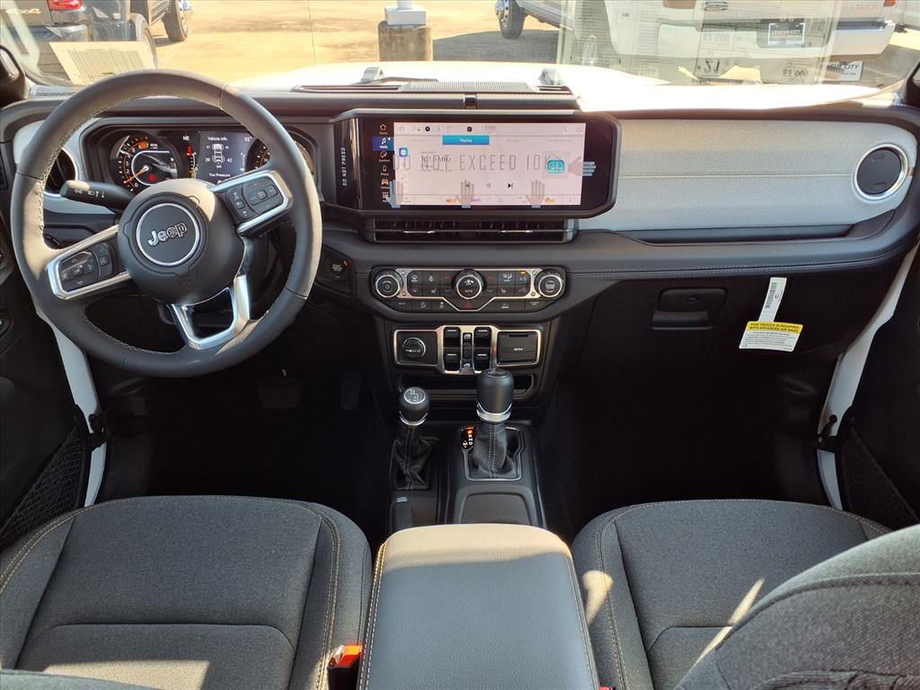 2025 Jeep Wrangler Sahara Bright White Clearcoat at League City CDJR