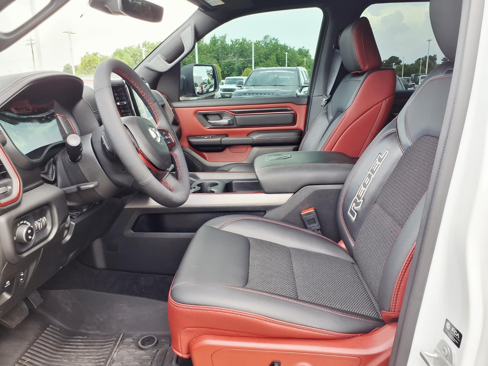 2025 RAM 1500 Rebel Bright White Clearcoat at League City CDJR