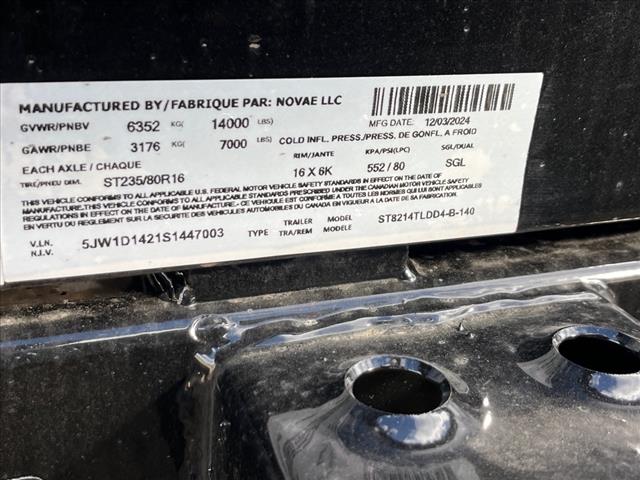 2025 Sure Trac         ST82X14 14K TELE 4FTSIDES 