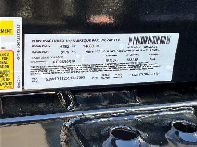 2025 Sure Trac         ST82X14 14K TELE 4FTSIDES 