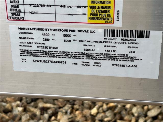 2025 Sure Trac         ST 7X18 (16+2) ET ALUMINUM 
