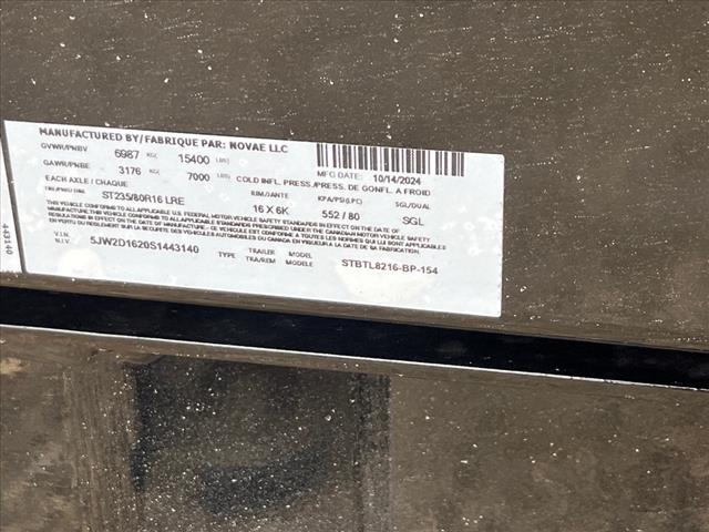2025 Sure Trac         ST7X16 PRO SERIES TELE 15 